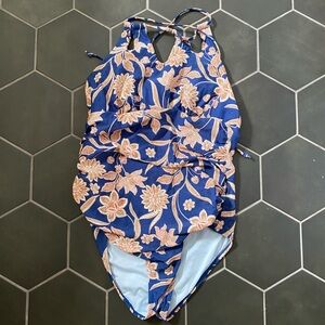 CUPSHE Women's One Piece Swimsuit High Neck Tummy Control Swimwear Bathing Suit